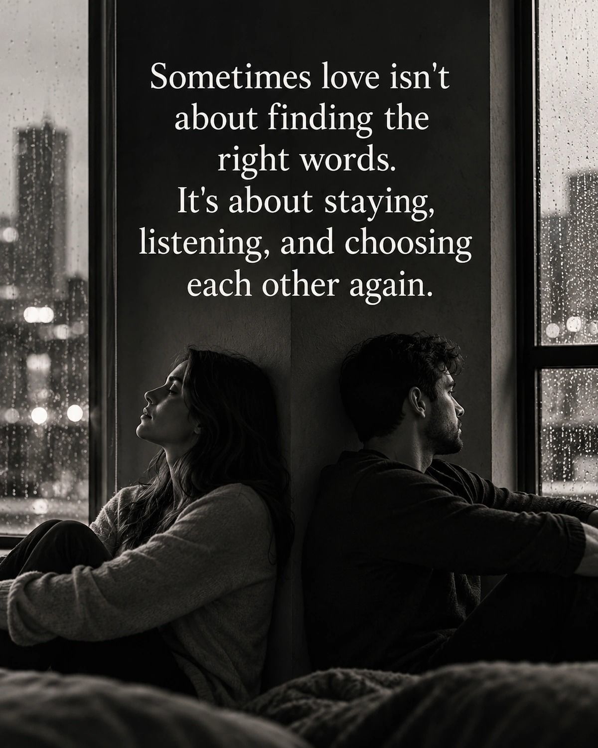 Sometimes Love Is Staying Listening And Choosing Each Other Again