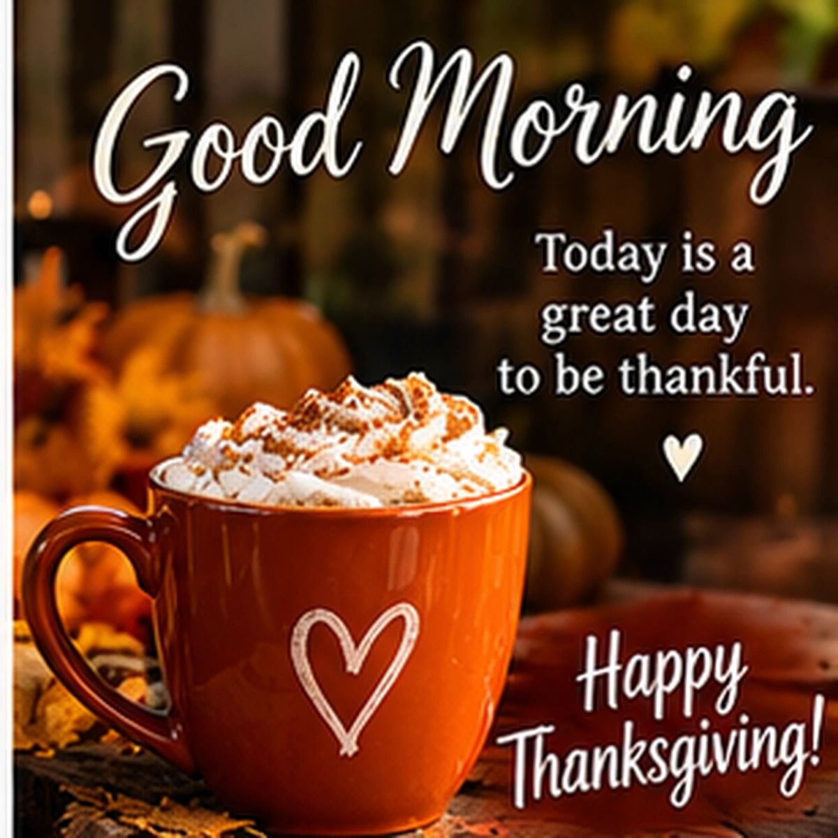 Good Morning Today Is A Great Day To Be Thankful