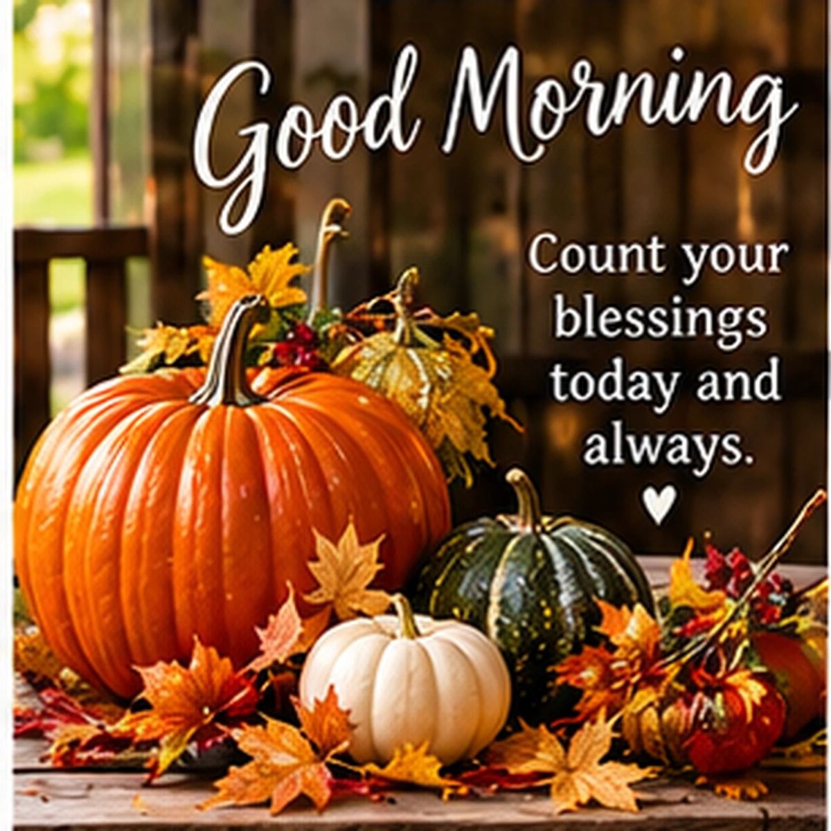 Good Morning Count Your Blessings Today And Always