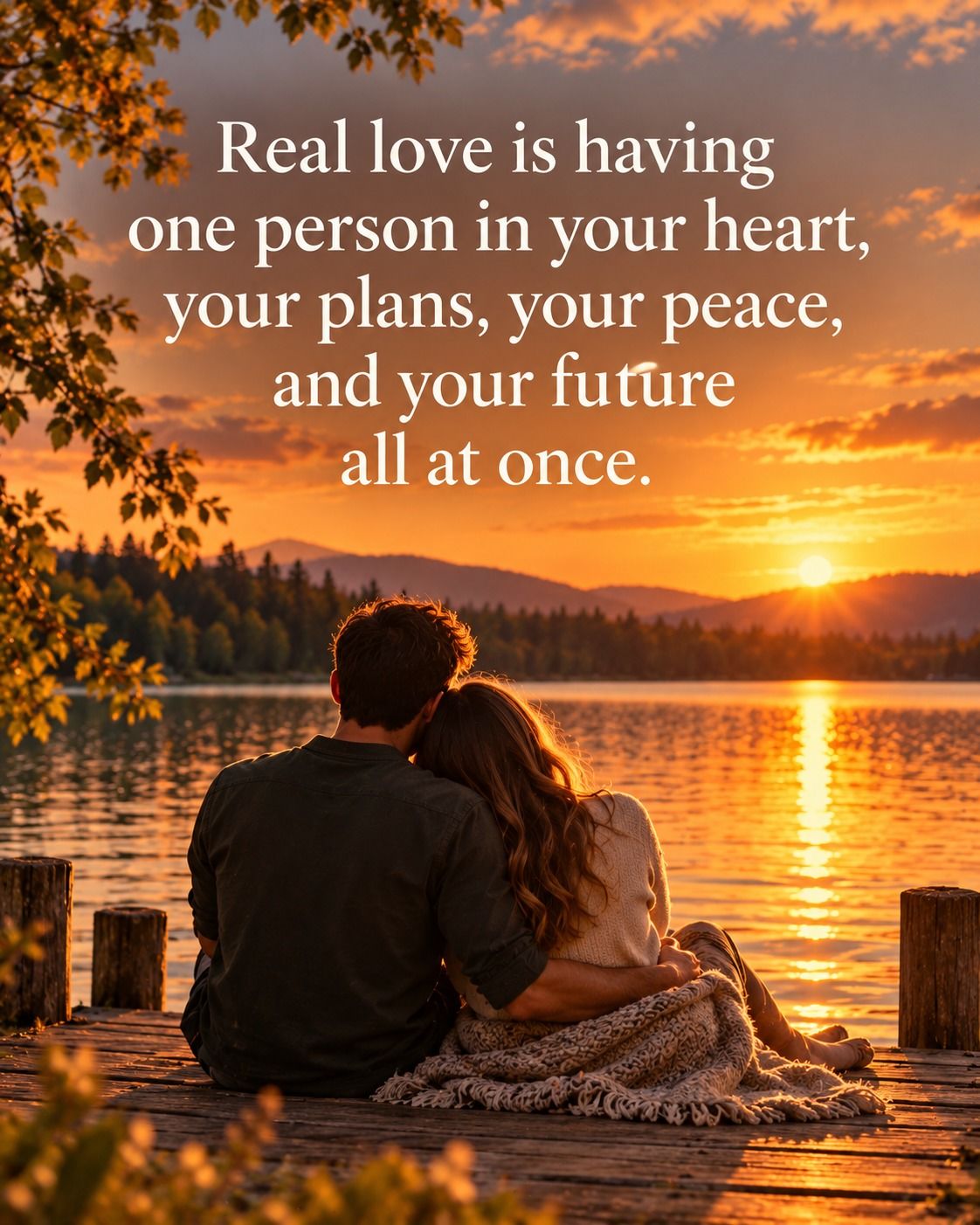 Real Love Is Having One Person In Your Heart Your Plans And Your Peace