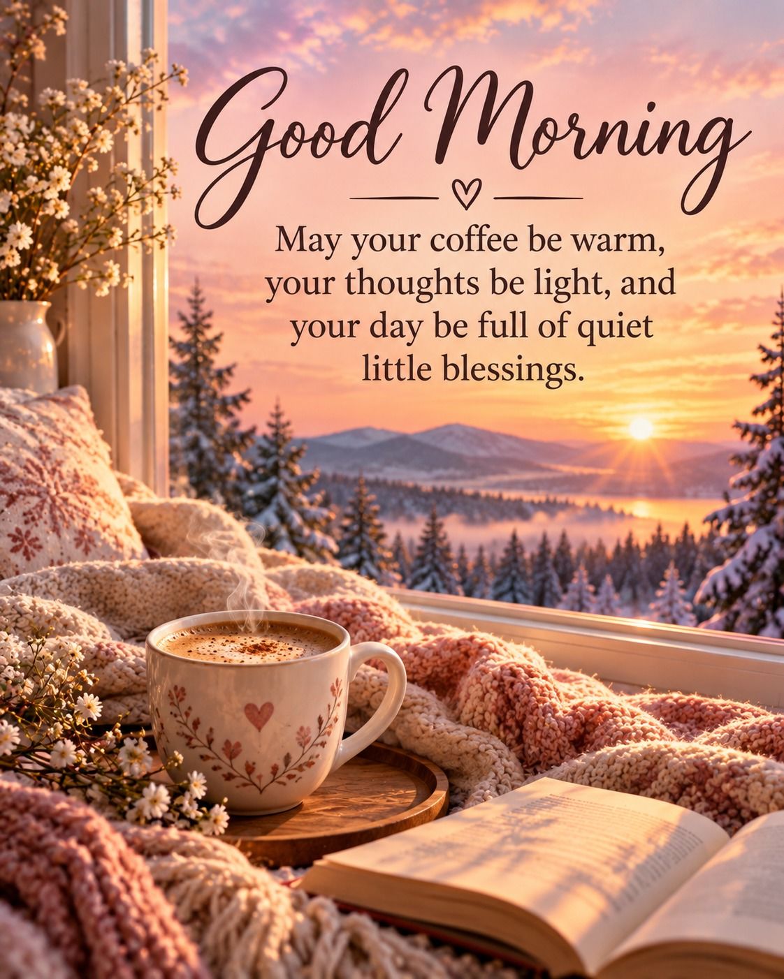 Good Morning May Your Coffee Be Warm And Your Day Full Of Blessings