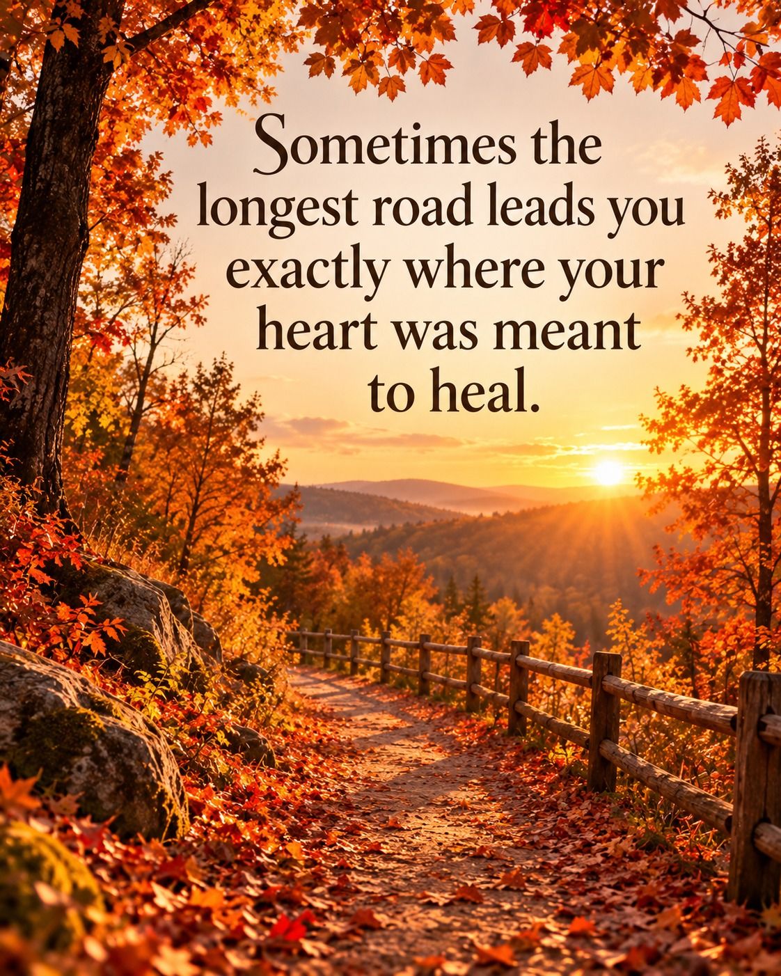 Sometimes The Longest Road Leads Where Your Heart Was Meant To Heal