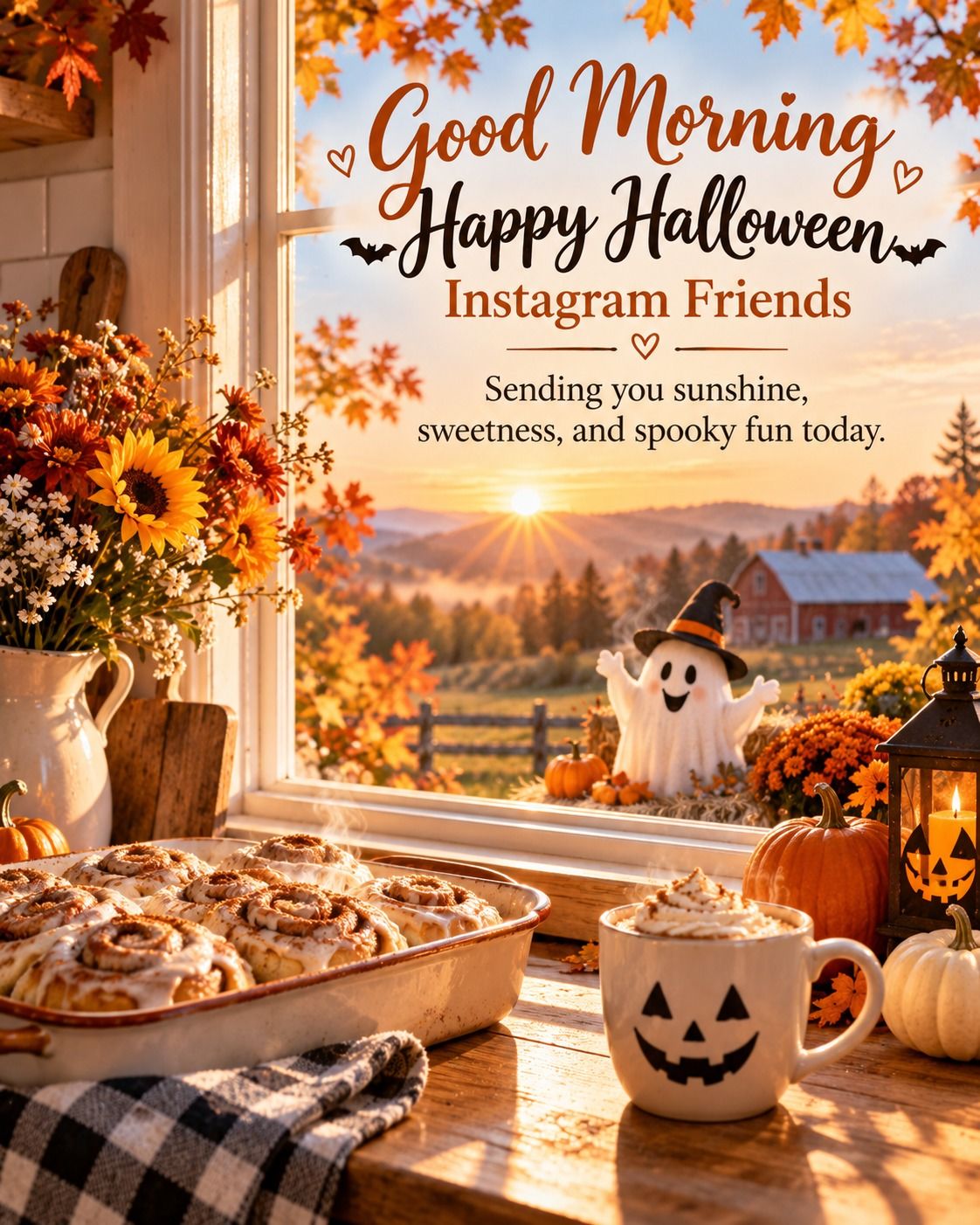 Good Morning Happy Halloween Instagram Friends Sunshine Sweetness And Spooky Fun