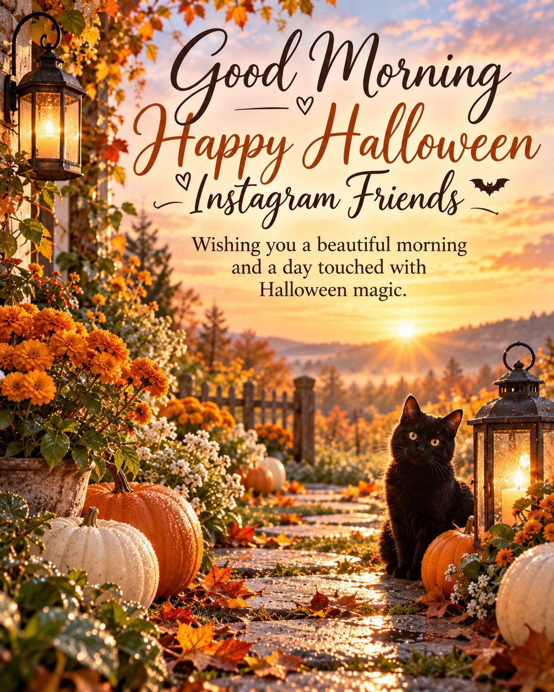 Good Morning Happy Halloween Instagram Friends A Day Touched With Halloween Magic