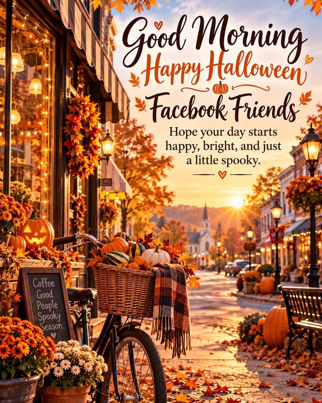 Good Morning Happy Halloween Facebook Friends Happy Bright And Just A Little Spooky