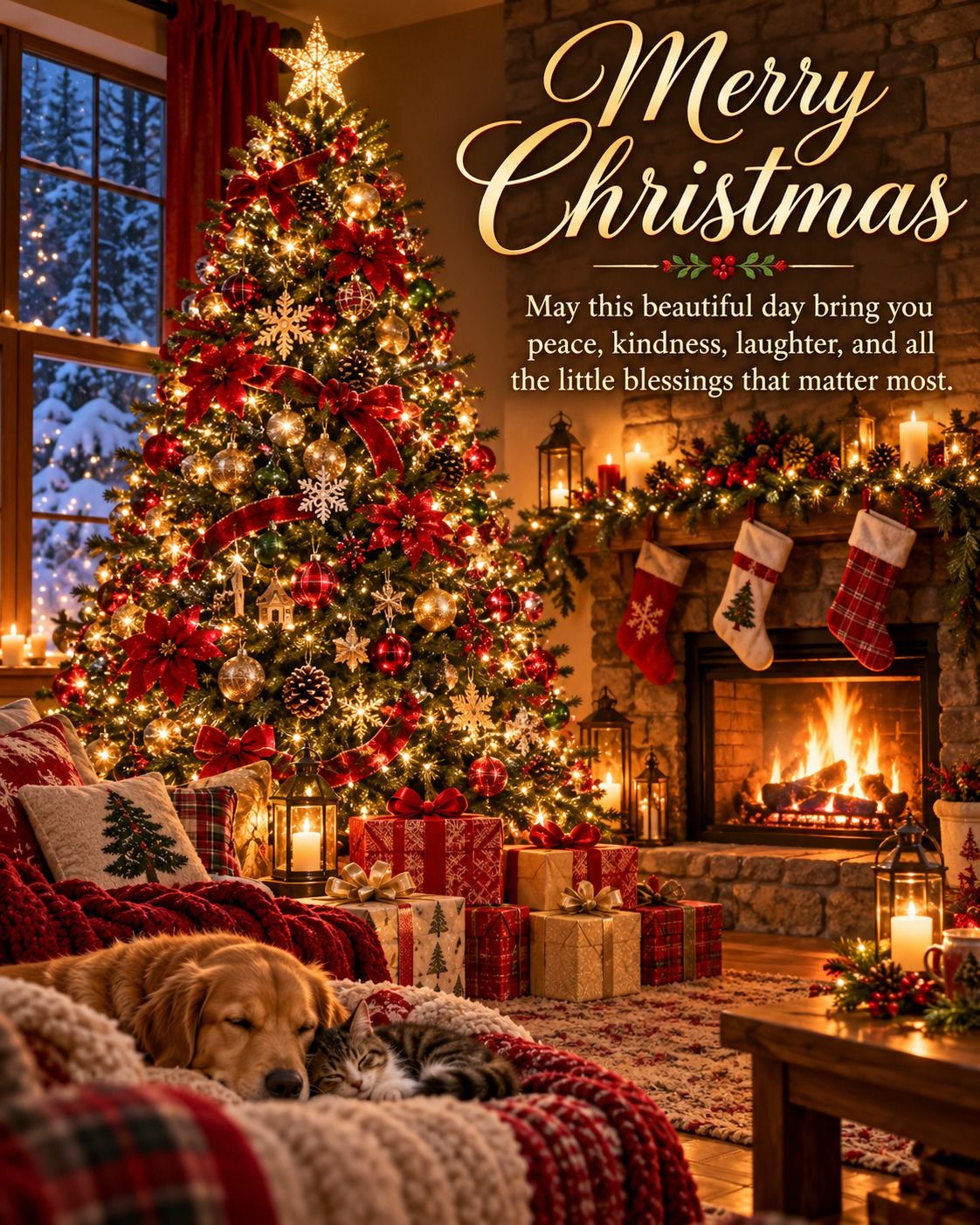 Merry Christmas May This Beautiful Day Bring You Peace Kindness And Laughter