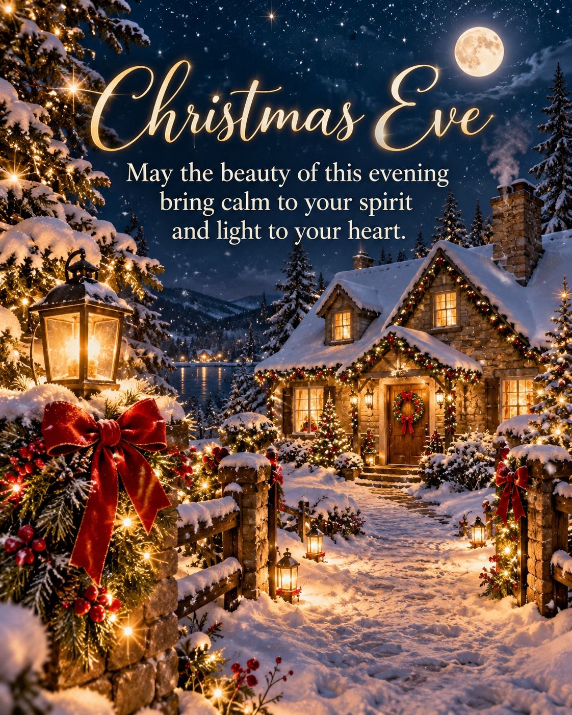 Christmas Eve May The Beauty Of This Evening Bring Calm To Your Spirit