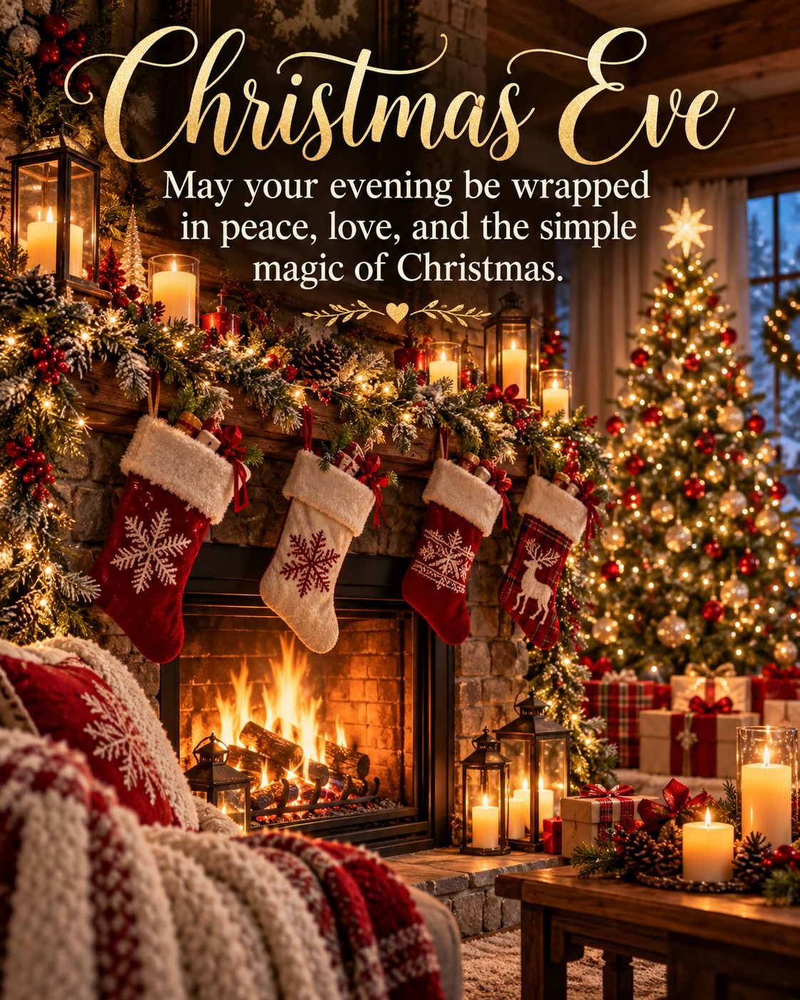 Christmas Eve May Your Evening Be Wrapped In Peace Love And Christmas Magic