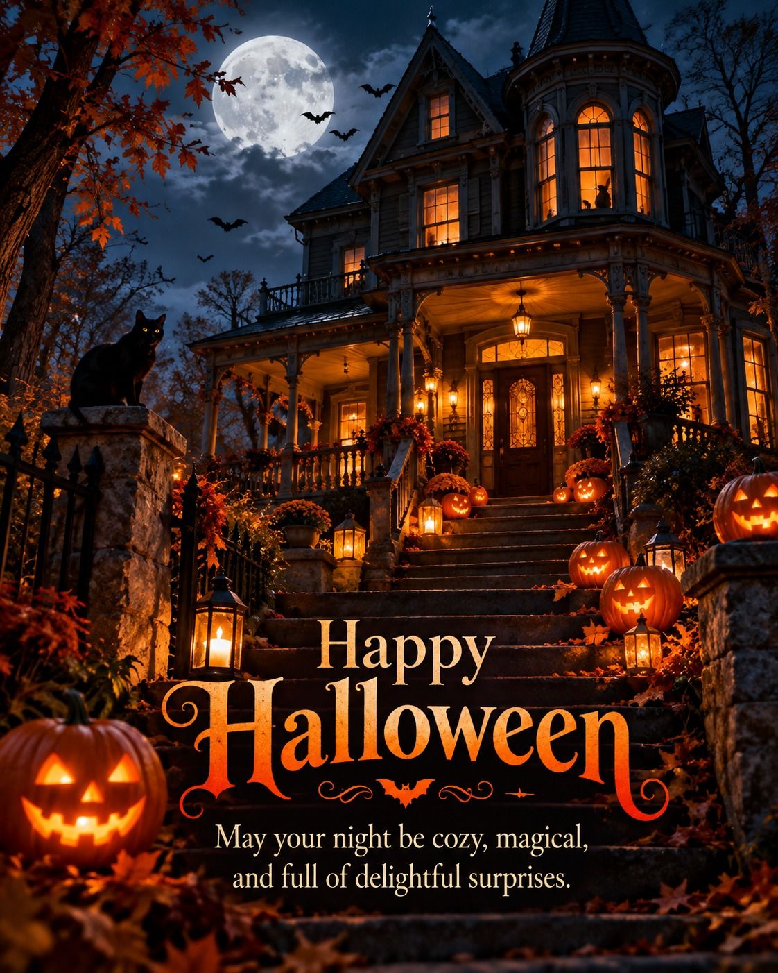 Happy Halloween May Your Night Be Cozy Magical And Full Of Delightful Surprises
