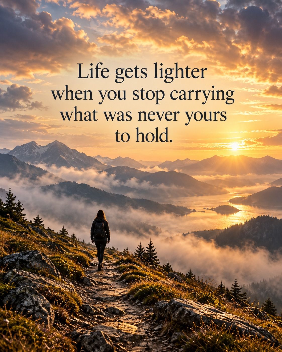 Life Gets Lighter When You Stop Carrying What Was Never Yours To Hold