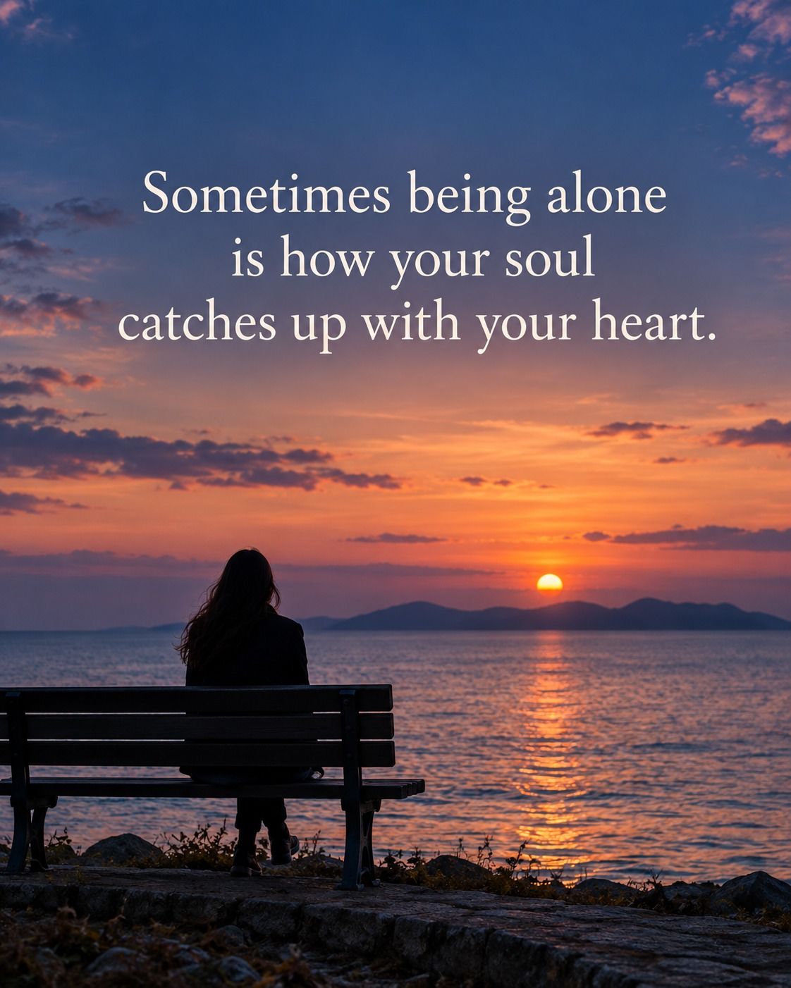 Sometimes Being Alone Is How Your Soul Catches Up With Your Heart
