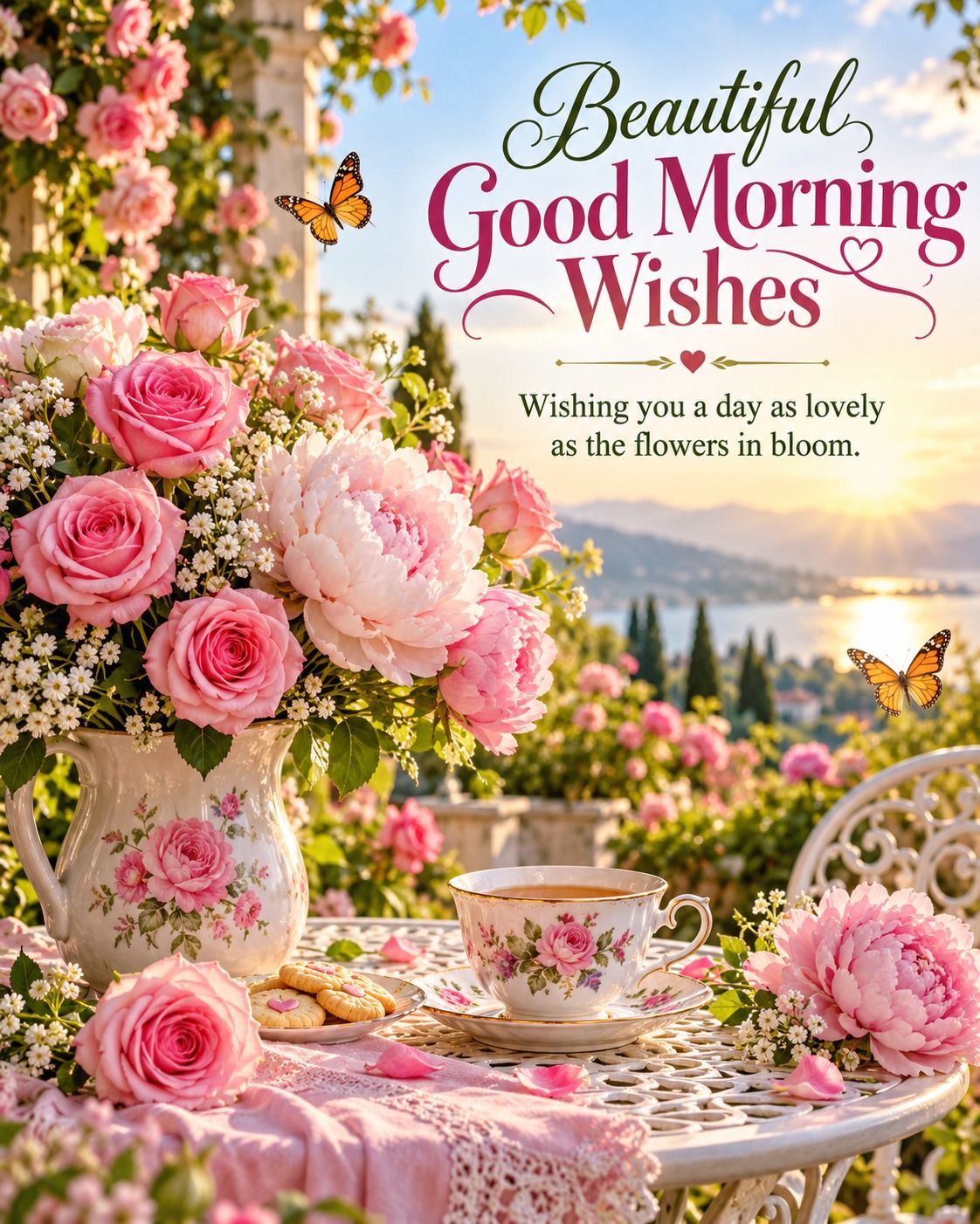 Beautiful Good Morning Wishes A Day As Lovely As Flowers In Bloom