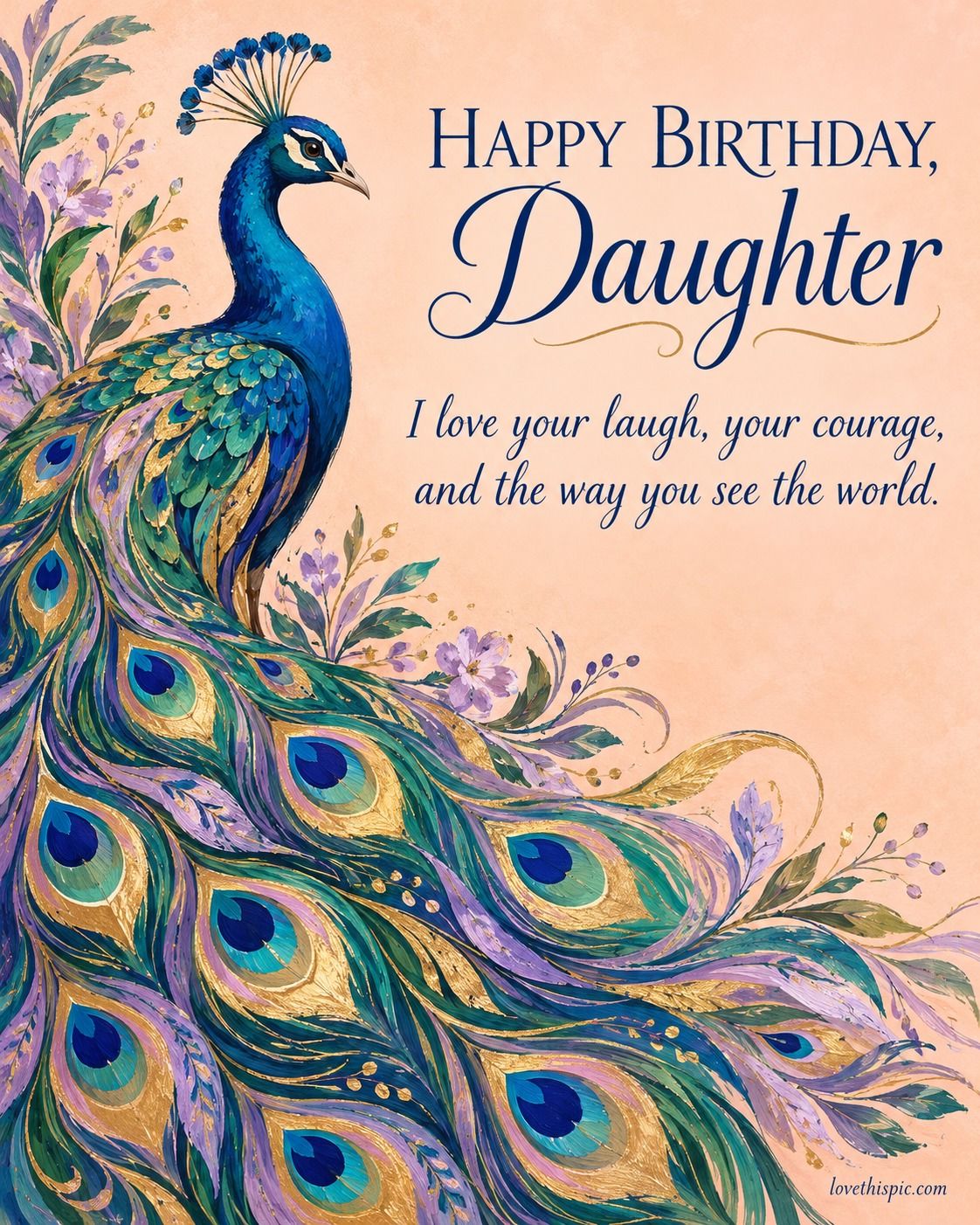 Happy Birthday Daughter I Love Your Laugh Your Courage And The Way You ...