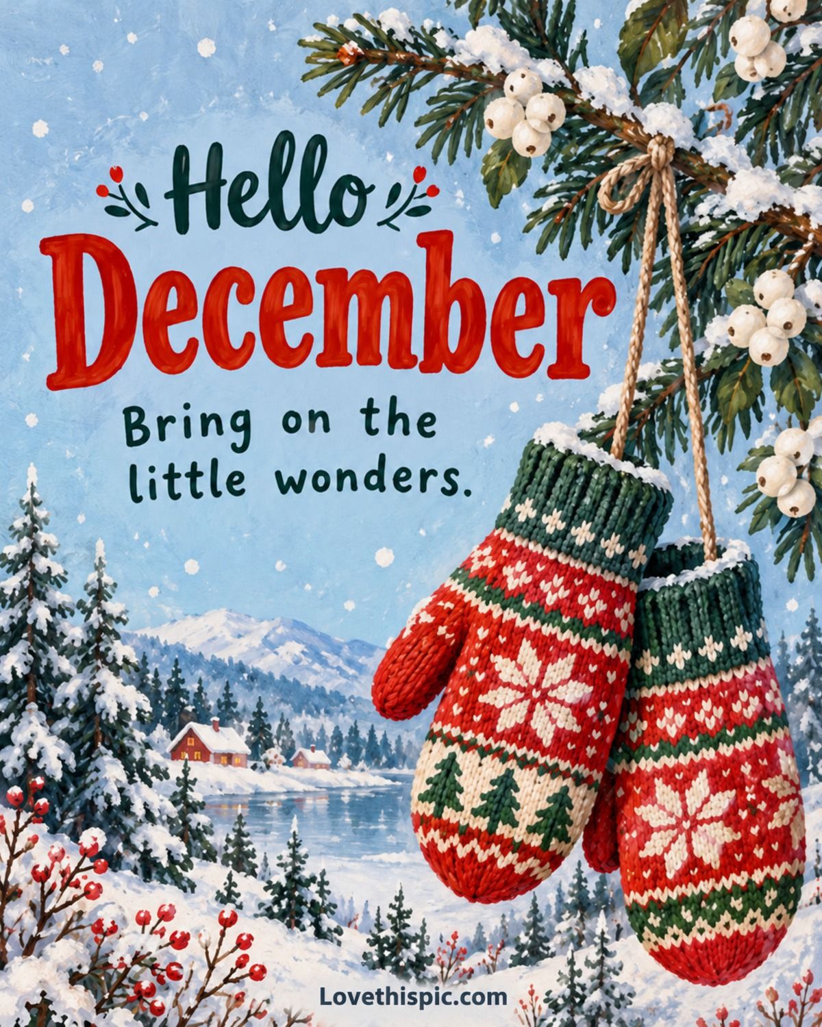 Hello December Bring On The Little Wonders Winter Mittens
