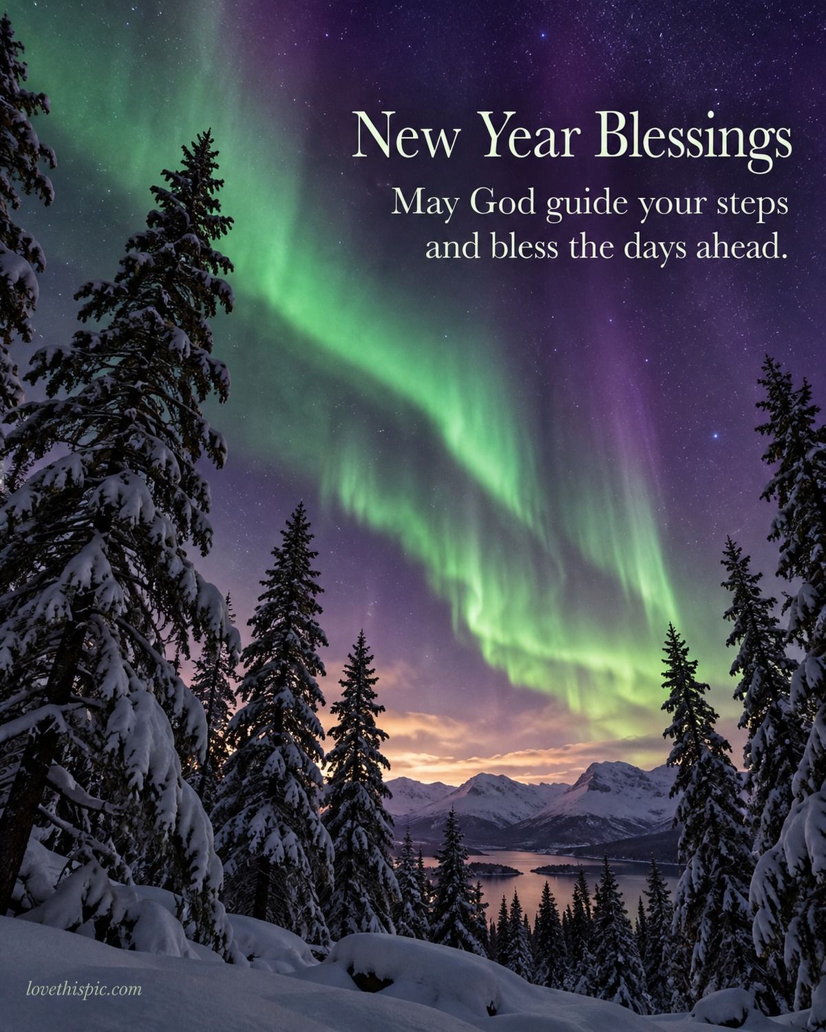 New Year Blessings May God Guide Your Steps And Bless The Days Ahead Aurora
