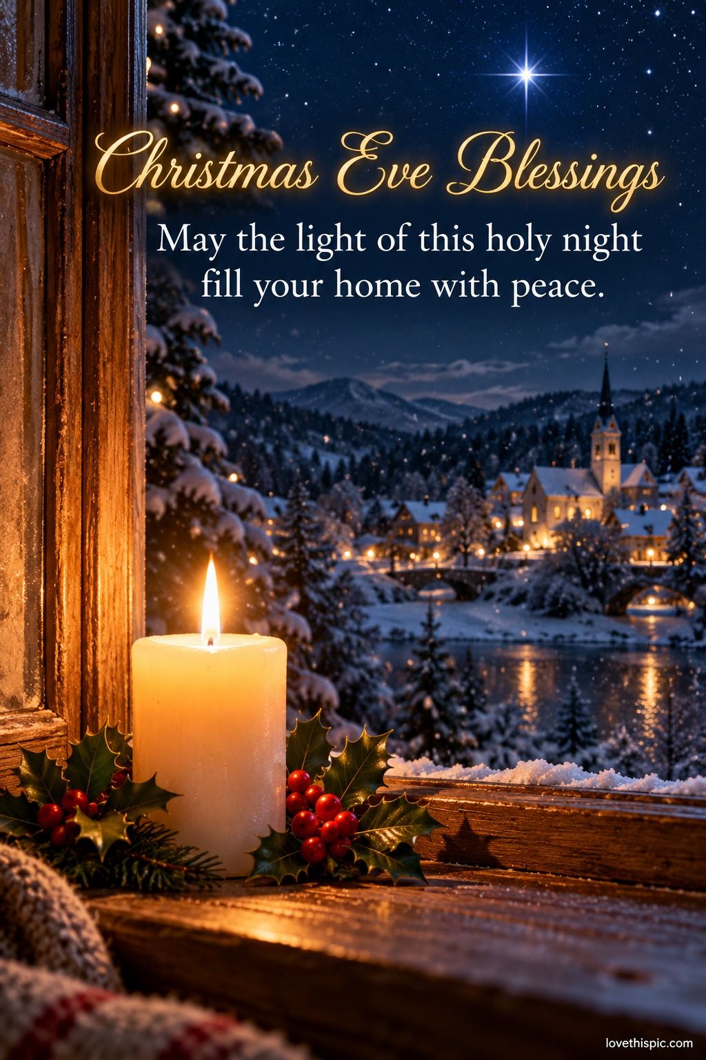 Christmas Eve Blessings May The Light Of This Holy Night Fill Your Home With Peace