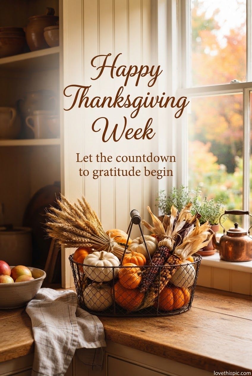 Happy Thanksgiving Week Let The Countdown To Gratitude Begin