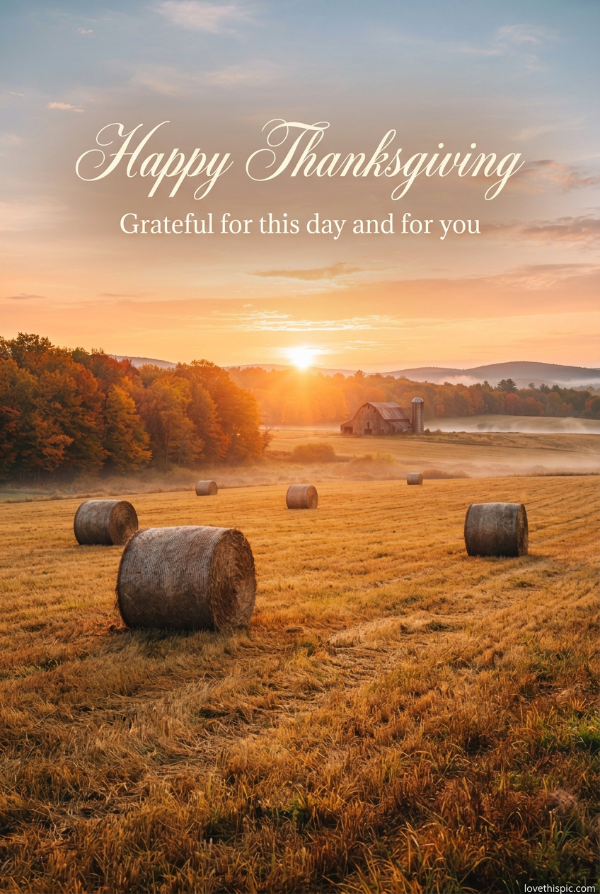 Happy Thanksgiving Grateful For This Day And For You