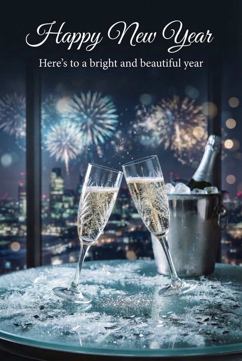 Happy New Year Heres To A Bright And Beautiful Year