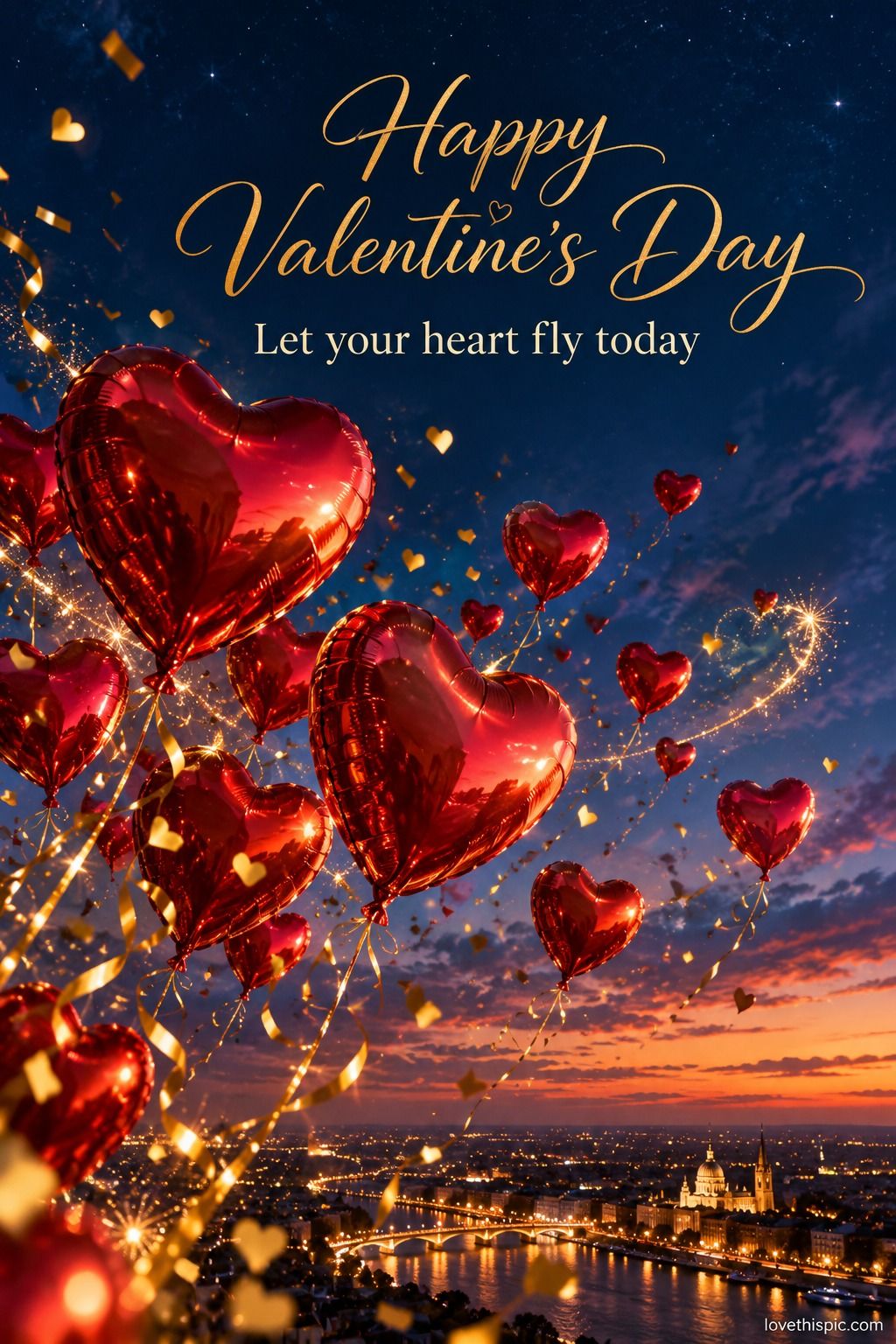 Happy Valentines Day Let Your Heart Fly Today