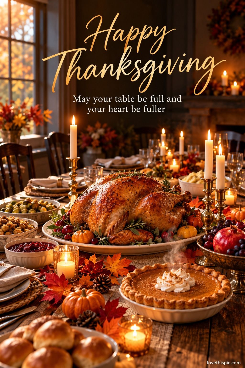 Happy Thanksgiving May Your Table Be Full And Your Heart Be Fuller