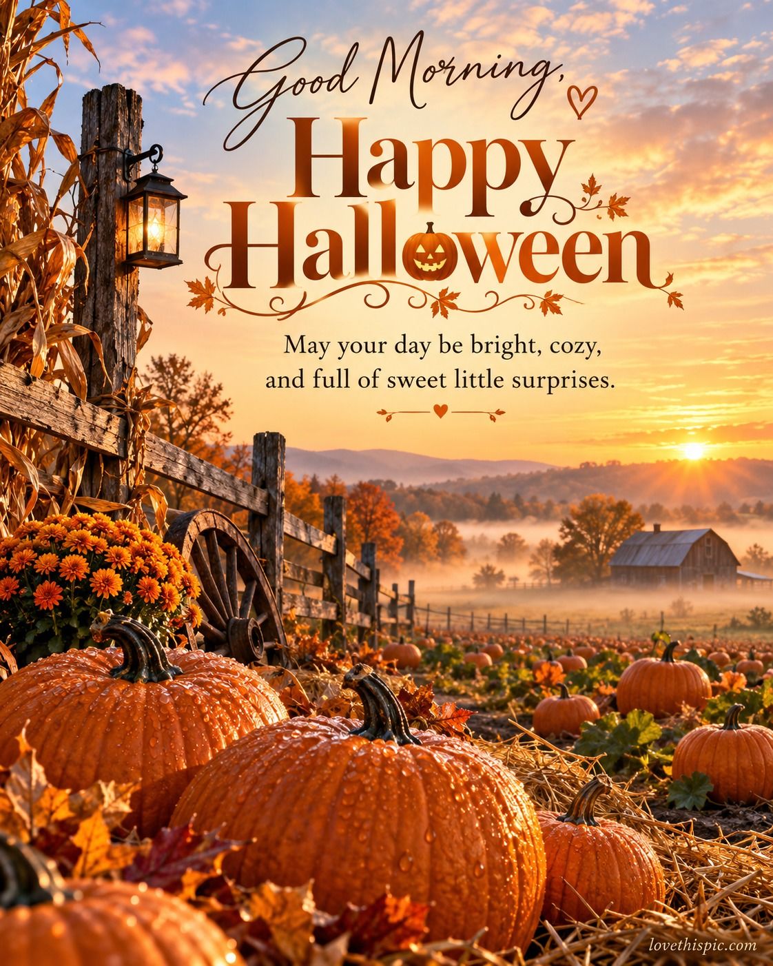 Good Morning Happy Halloween May Your Day Be Bright Cozy And Full Of Sweet Little Surprises
