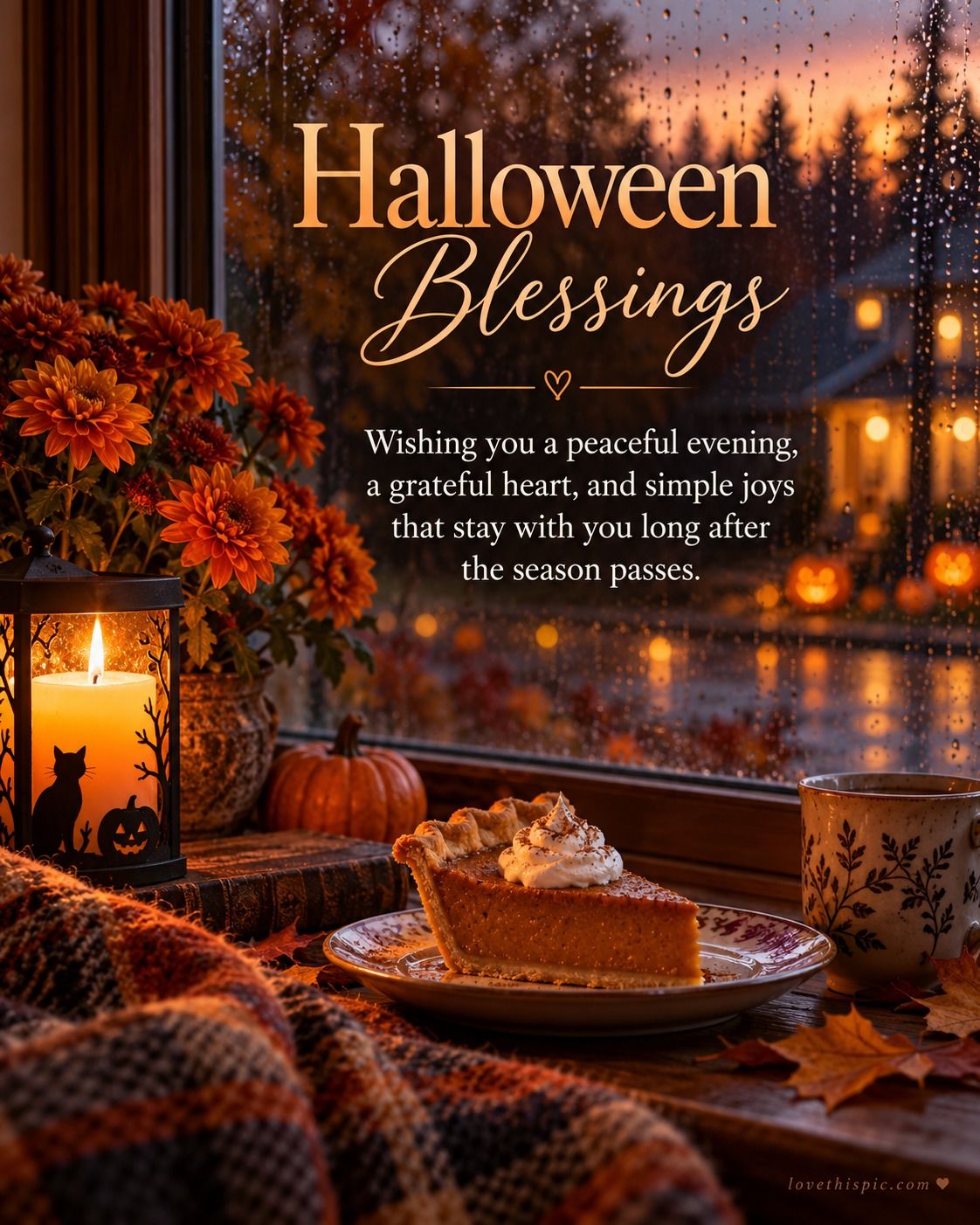 Halloween Blessings Wishing You A Peaceful Evening And A Grateful Heart