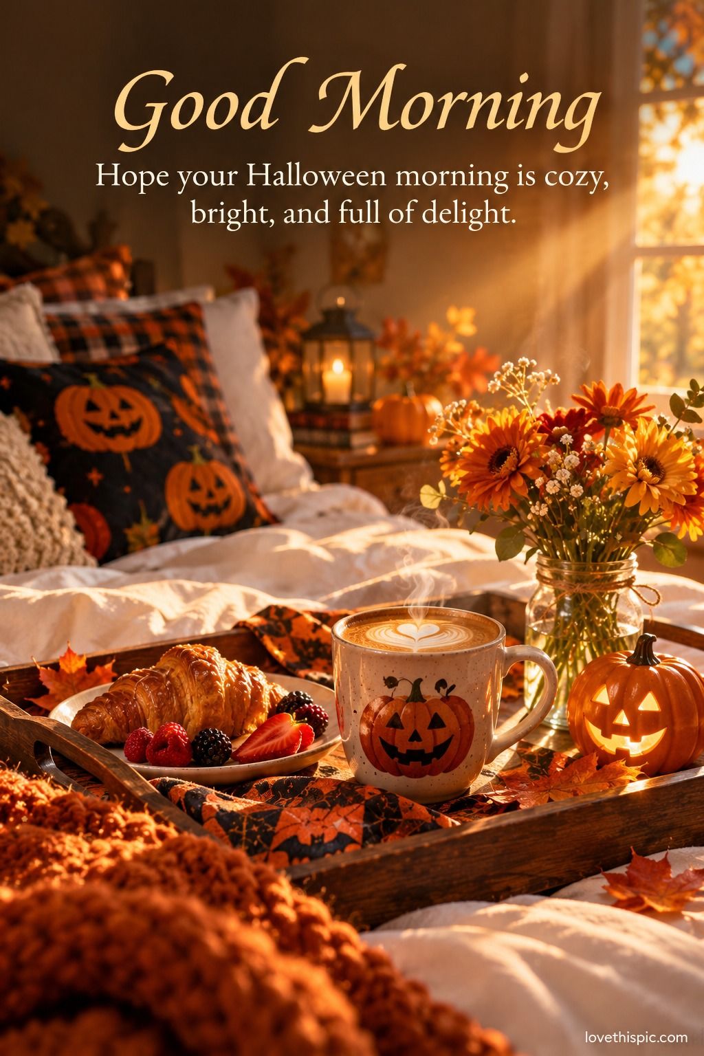 Good Morning Hope Your Halloween Morning Is Cozy Bright And Full Of Delight