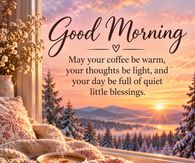 Good Morning May Your Coffee Be Warm And Your Day Full Of Blessings