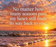 No Matter How Many Seasons Pass My Heart Still Finds Its Way Back To You