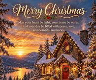 Merry Christmas May Your Heart Be Light And Your Home Be Warm