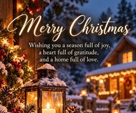 Merry Christmas Wishing You A Season Full Of Joy And A Home Full Of Love