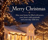 Merry Christmas Peace Gratitude And Love White House Lights Gif