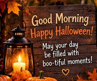Good Morning Happy Halloween May Your Day Be Filled With Bootiful Moments