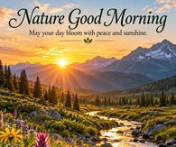 Nature Good Morning May Your Day Bloom With Peace And Sunshine