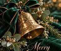 Merry Christmas May Your Heart Find Joy In Every Little Moment Gold Bell