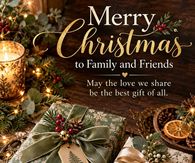 Merry Christmas To Family And Friends May The Love We Share Be The Best Gift