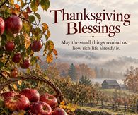 Thanksgiving Blessings Small Things Remind Us How Rich Life Is Apple Orchard