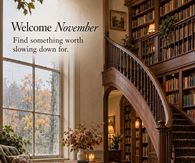 Welcome November Find Something Worth Slowing Down For Old Library