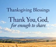 Thanksgiving Blessings Thank You God For Enough To Share Golden Wheat