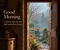 Good Morning A Slower Start Can Still Lead Somewhere Lovely Garden Door