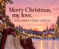 Merry Christmas My Love Every Season Is Better With You Ice Skates