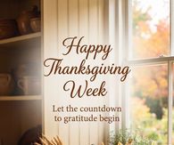 Happy Thanksgiving Week Let The Countdown To Gratitude Begin