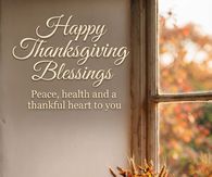 Happy Thanksgiving Blessings Peace Health And A Thankful Heart To You