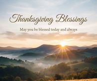 Thanksgiving Blessings May You Be Blessed Today And Always