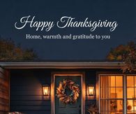 Happy Thanksgiving Home Warmth And Gratitude To You
