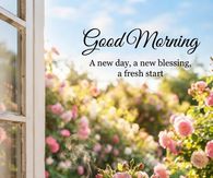 Good Morning A New Day A New Blessing A Fresh Start