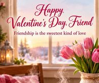 Happy Valentines Day Friend Friendship Is The Sweetest Kind Of Love