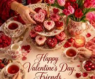 Happy Valentines Day Friends Heres To The People Who Feel Like Home