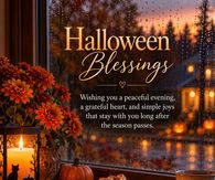 Halloween Blessings Wishing You A Peaceful Evening And A Grateful Heart